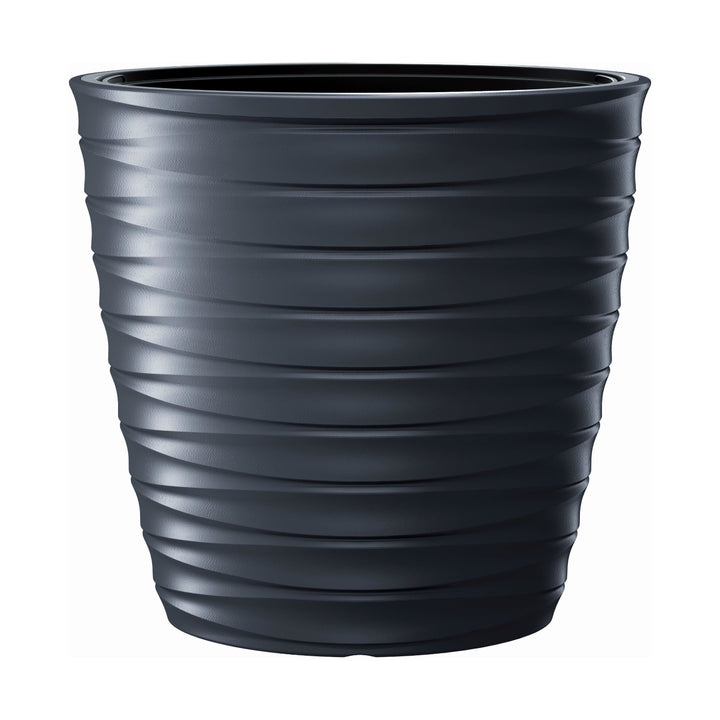 Pot à fleurs Prosperplast Freze DPFEE600-S433 avec insert - ovale- couleur anthracite - 24.0/74.0 L