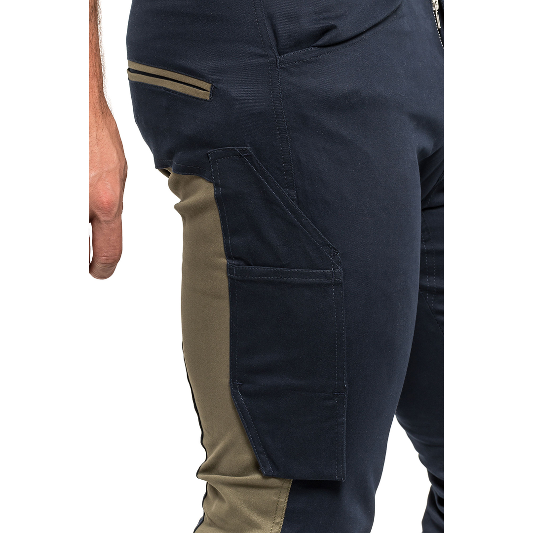 Pantalon de taille TUBBOS en bleu marine/olive, taille 54