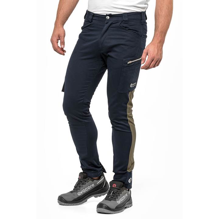 Pantalon de taille TUBBOS en bleu marine/olive, taille 60