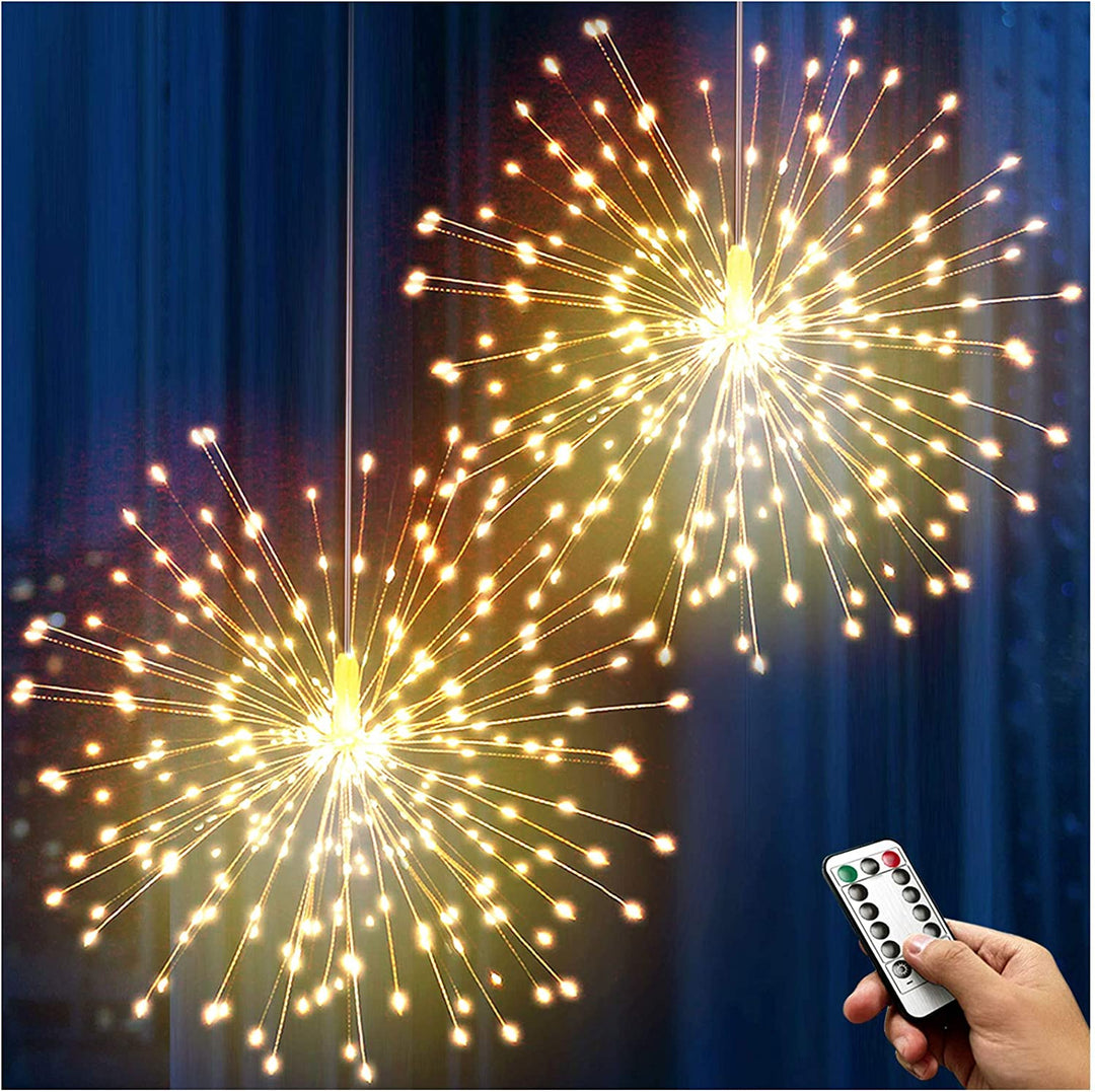 Maclean MCE419  Lampe de feu d'artifice souffleur LED 30cm x 12 pcs 120 LEDs 8 modes d'éclairage 4xAA (LR06) température de couleur 3000K