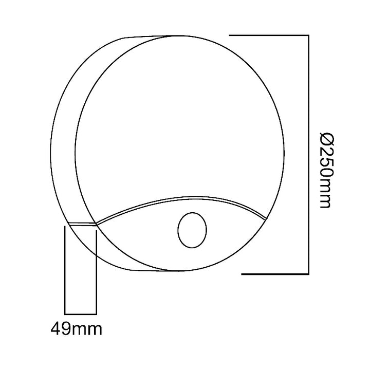 Lampe LED Maclean à détecteur de mouvement, infrarouge, blanche, 10W, IP44, blanc naturel (4000K), 900lm, MCE357 W