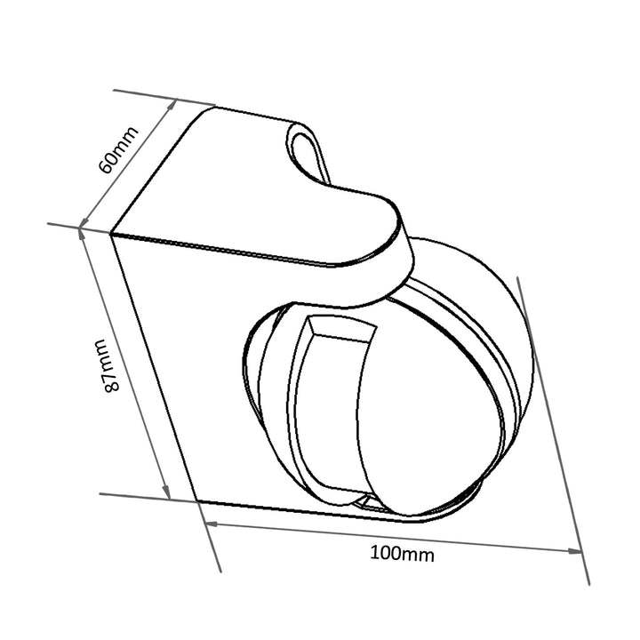 Détecteur de mouvement Maclean PIR, infrarouge, IP44, blanc, portée 12m, charge max. 800/1200W, MCE358 W