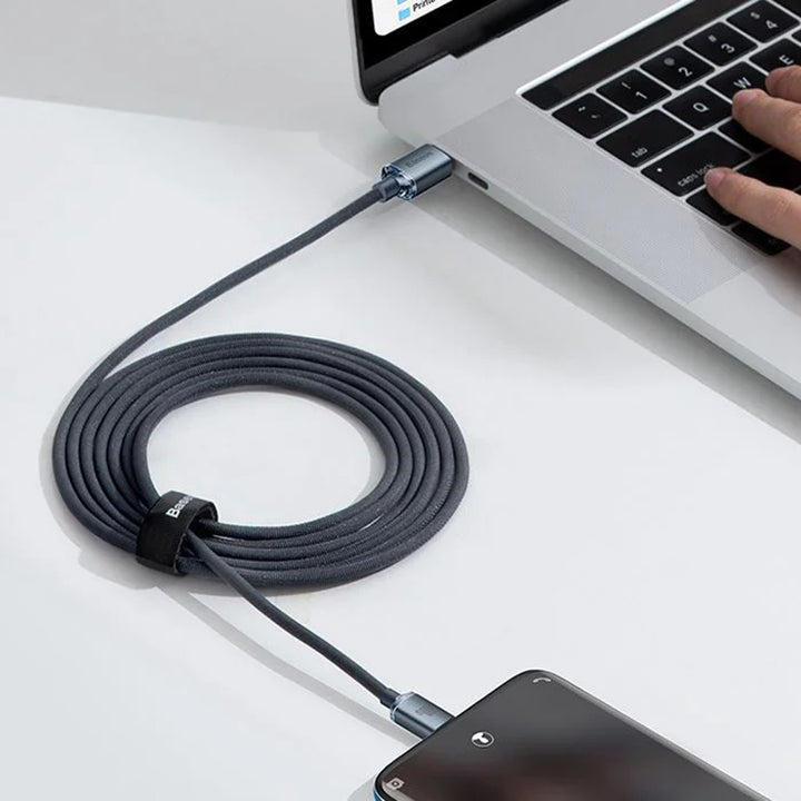 Câble USB-C PD 2.0 1,2m Baseus Crystal CAJY000601 Quick Charge 3.0 100W