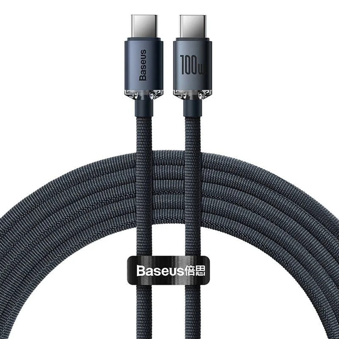 Câble USB-C PD 2.0 1,2m Baseus Crystal CAJY000601 Quick Charge 3.0 100W