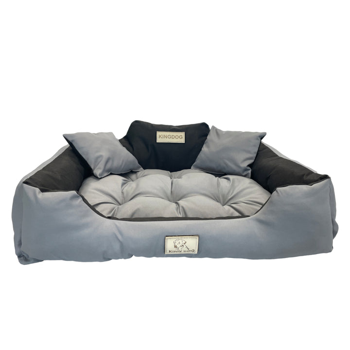 Grand lit pour chien et chat AIO Kingdog 115 x 95 Gris foncé - taille XL