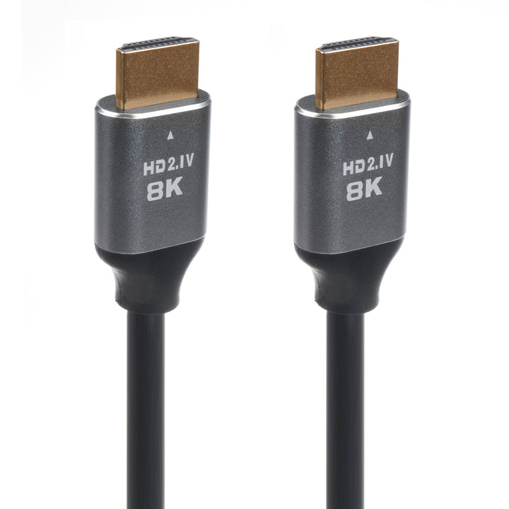 Câble HDMI 2.1a avec connecteurs plaqués or mâle à mâle, ultra haute vitesse, longueur 2m, 8K 60Hz 4320p /4K 120Hz 2160p