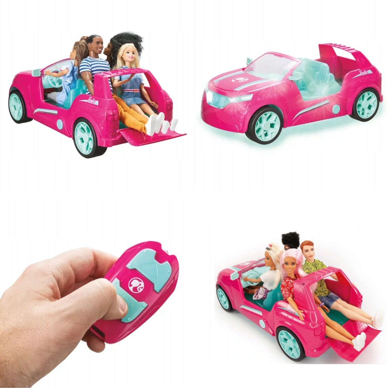 Ensemble SUV Barbie rose voiture avec télécommande Mondo Motors –  Euroelectronics FR