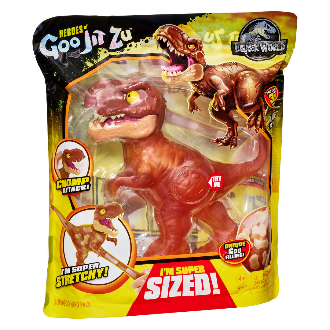 Heroes of Goo Jit Zu Jurassic World grand dinosaure Supagoo T.Rex figurine - hauteur 19,5 cm