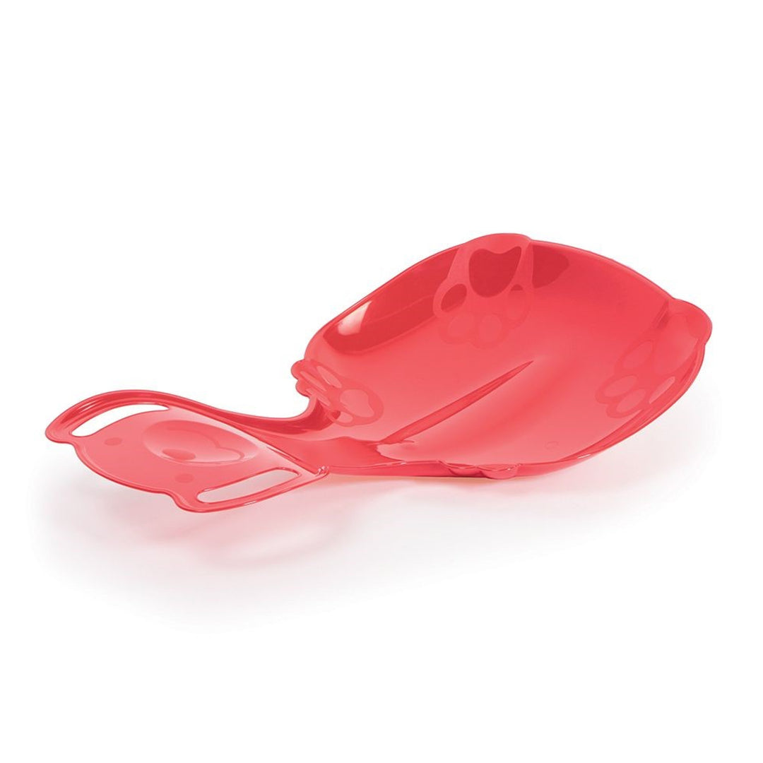 Disque à neige Polar Bear en plastique luge de neige couleur rouge