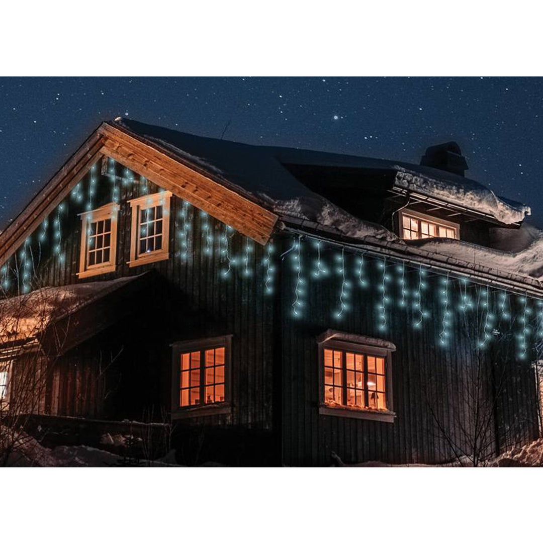 Guirlande lumineuse ML50Z 100 glaçons 500 Led 15m blanc froid IP44