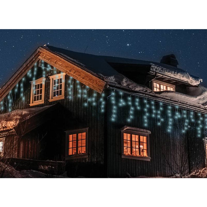 Guirlande lumineuse ML50Z 100 glaçons 500 Led 15m blanc froid IP44
