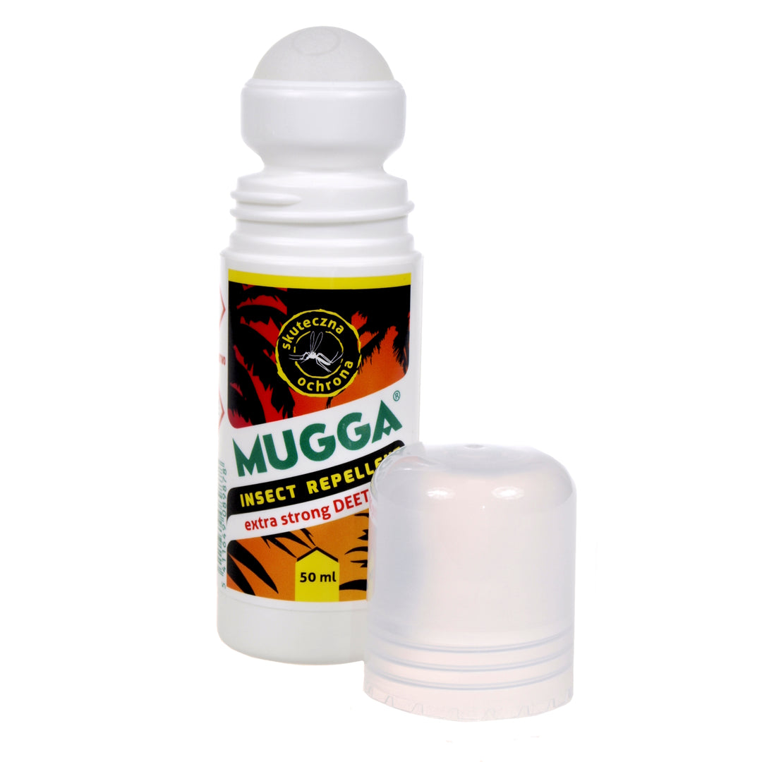 Ensemble Mugga Strong Spray anti-moustiques et tiques + Roll On 50% Deet Mugga