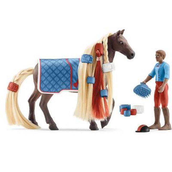 Kit de base Schleich Horse Club Leo and Rocky starter set SLH42586