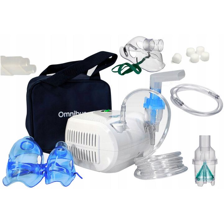 Inhalateur compresseur Omnibus BR-CN116 blanc + tube + sac