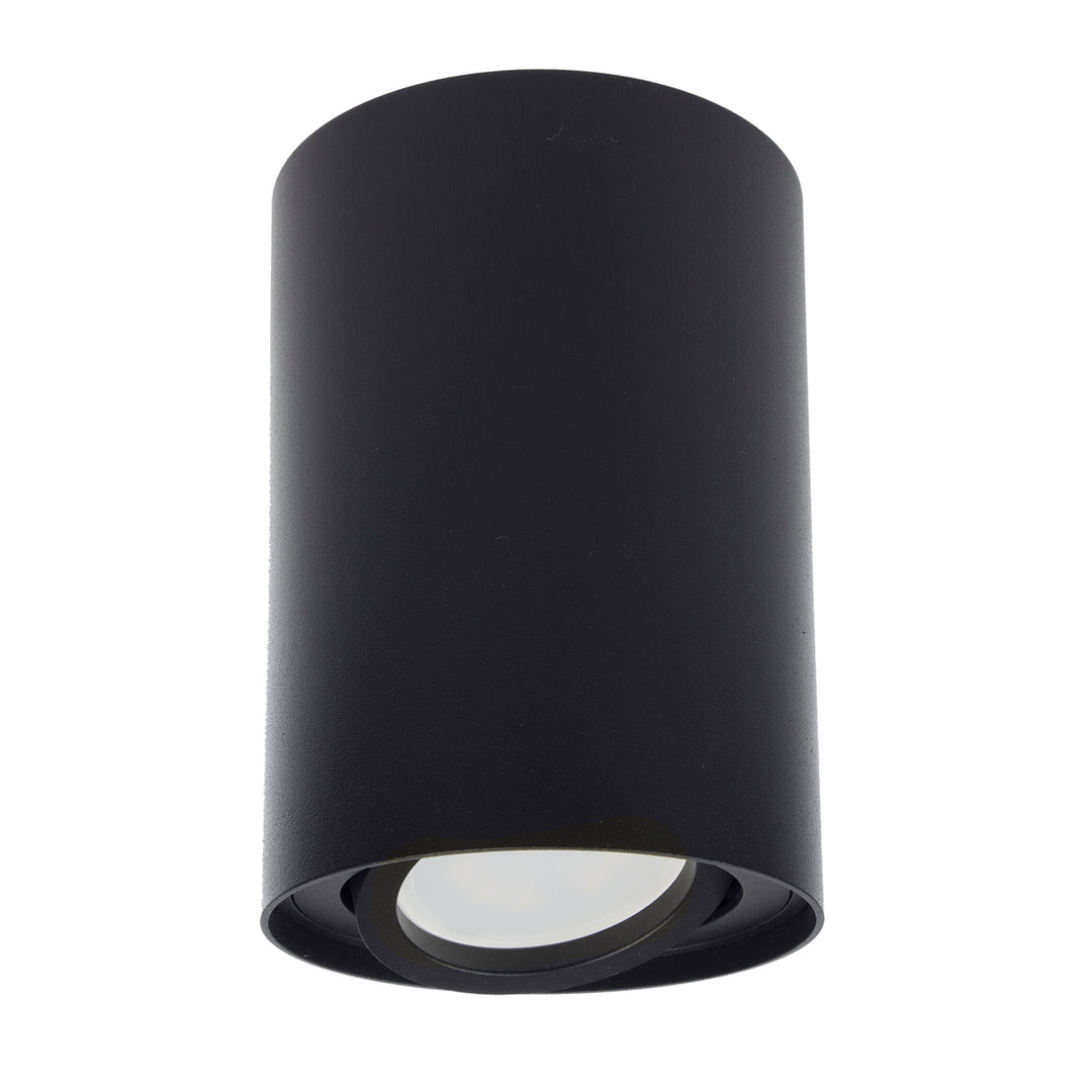 Maclean Round Plafond Black MCE422 B + ampoule LED GU10 5W 4000K