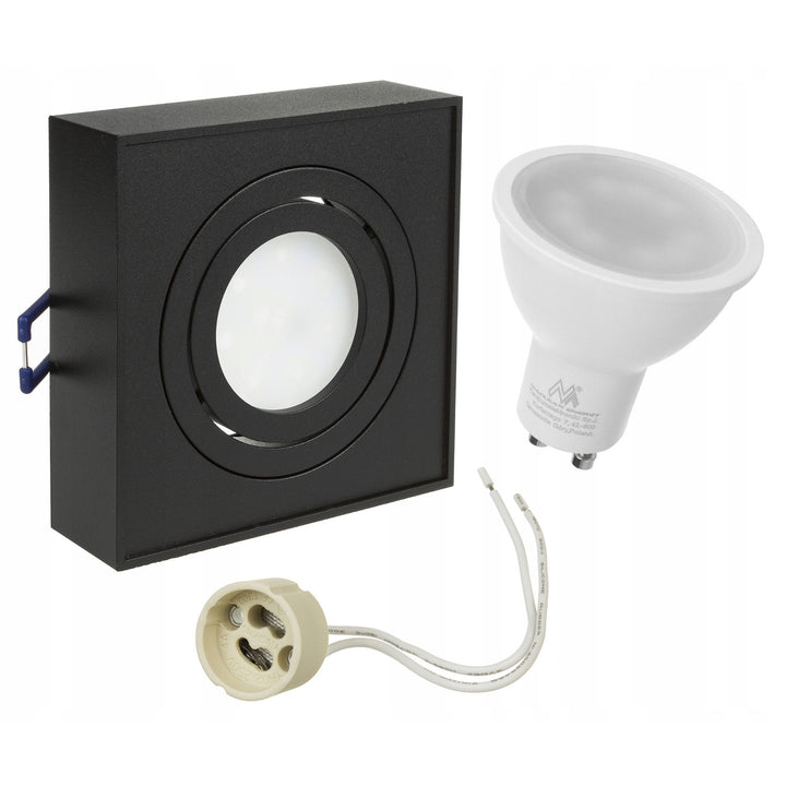 Luminaire encastré MCE464 B 7W noir + GU10