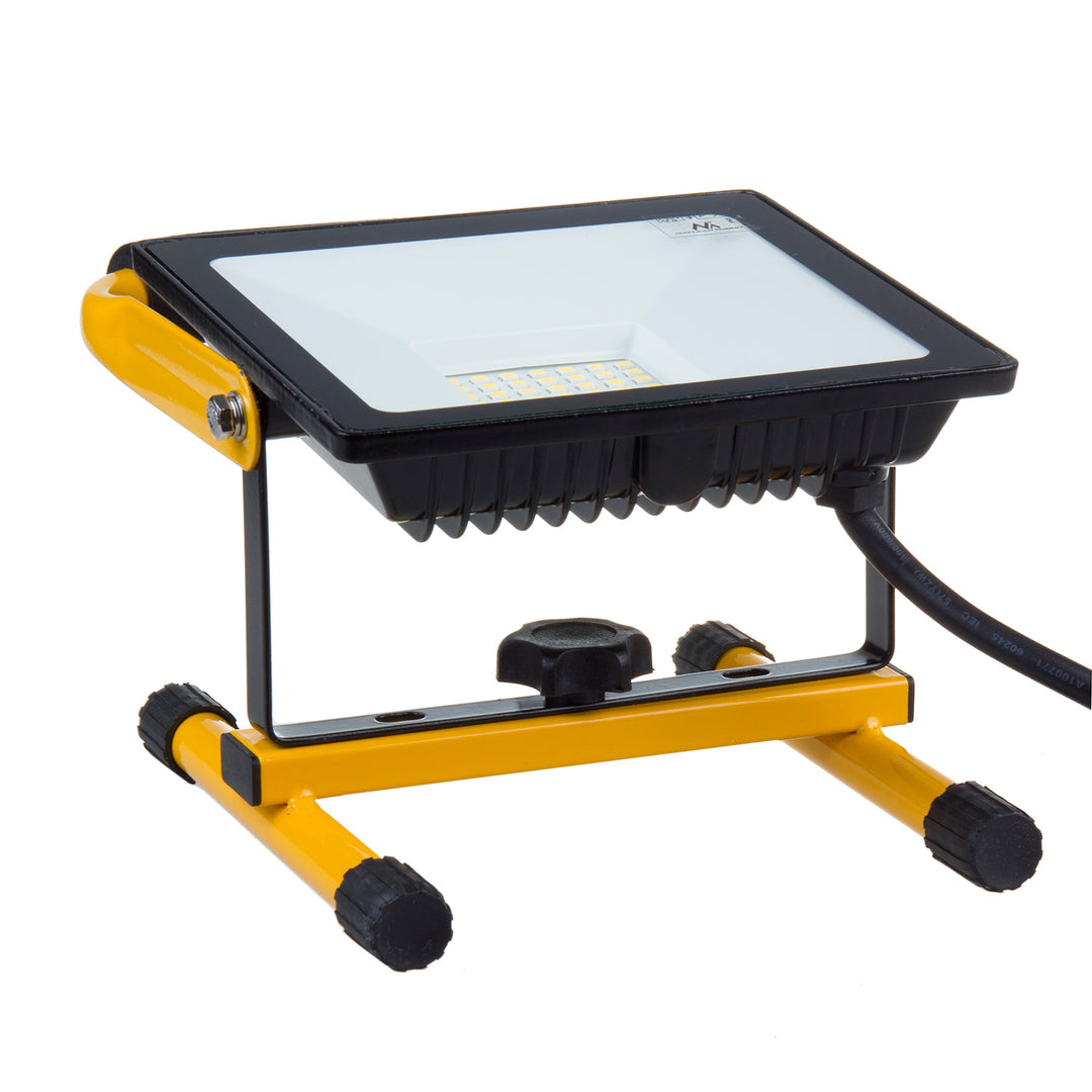 Support de travail au sol avec illuminateur LED Maclean 30W