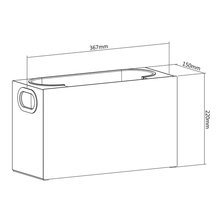 Maclean MC-479 Conteneur universel pour cosmétiques et produits de toilette 8 kg 367x150x220 mm