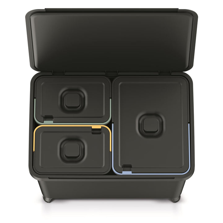 Keden SYSTEMA poubelle 2x10 + 23l - noir recyclage