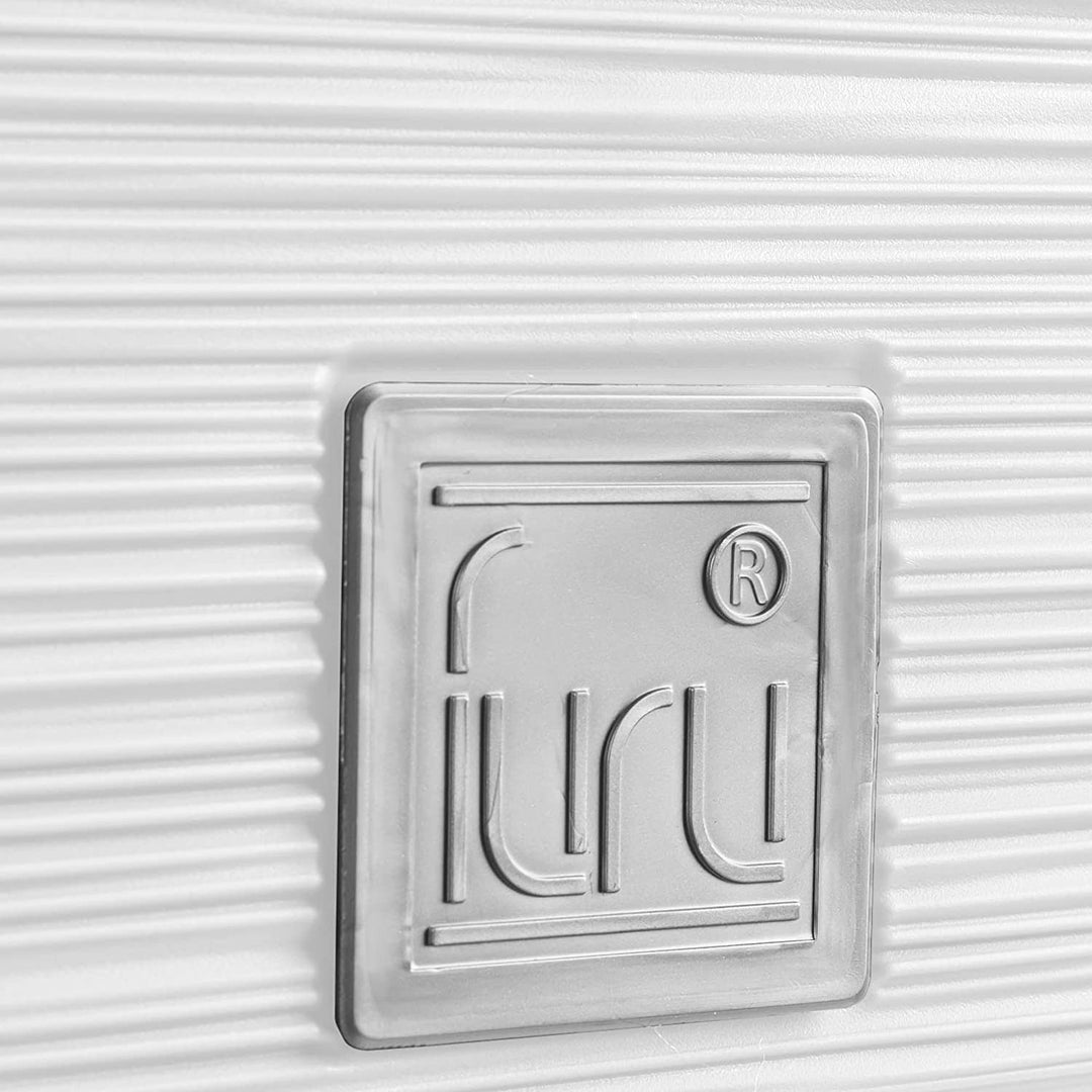 Prosperplast Furu Square Low pot de fleurs avec insert DFS240-S449 - blanc