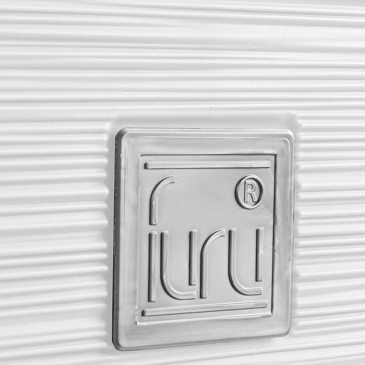 Prosperplast Furu Square Low pot de fleurs avec insert DFS240-S449 - blanc