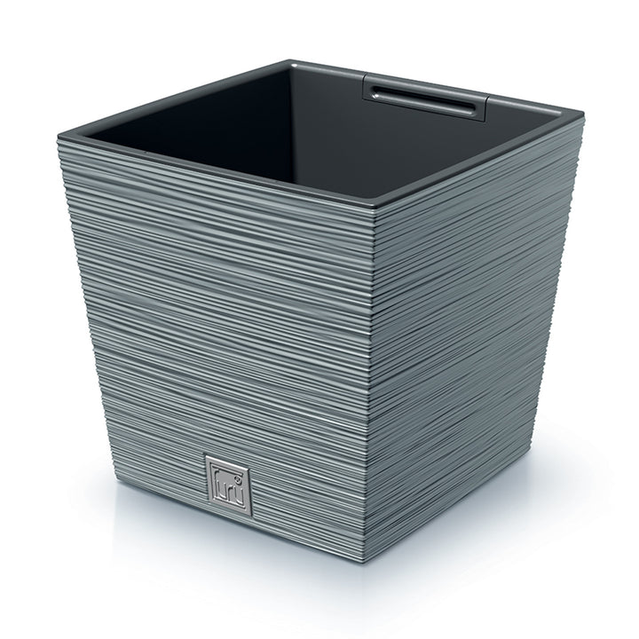 Prosperplast Furu Square Low Pot avec insert DFS300-422U - couleur béton (gris)
