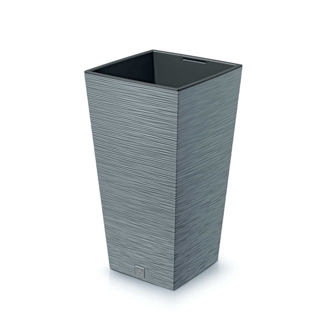 Prosperplast Furu Pot de fleurs carré avec insert DFSH350-422U - couleur béton (gris)