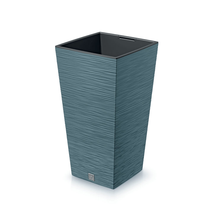 Prosperplast Furu Pot de fleurs carré avec insert DFSH350-5415C - Bleu scandinave