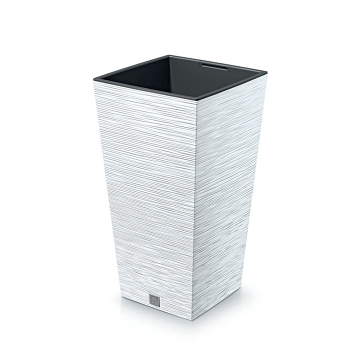Prosperplast Furu Pot de fleurs carré avec insert DFSH350-S449 - blanc