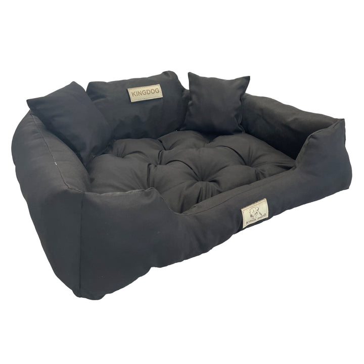 Lit pour chat et chien 130x105 cm KingDog KIN130/105CZ noir