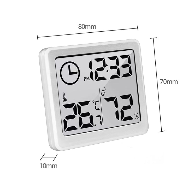 GreenBlue GB384W Thermomètre/hygromètre avec fonction horloge blanc digital