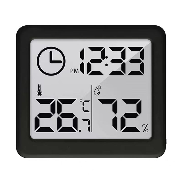 GreenBlue GB384B Thermomètre/hygromètre avec fonction horloge noir