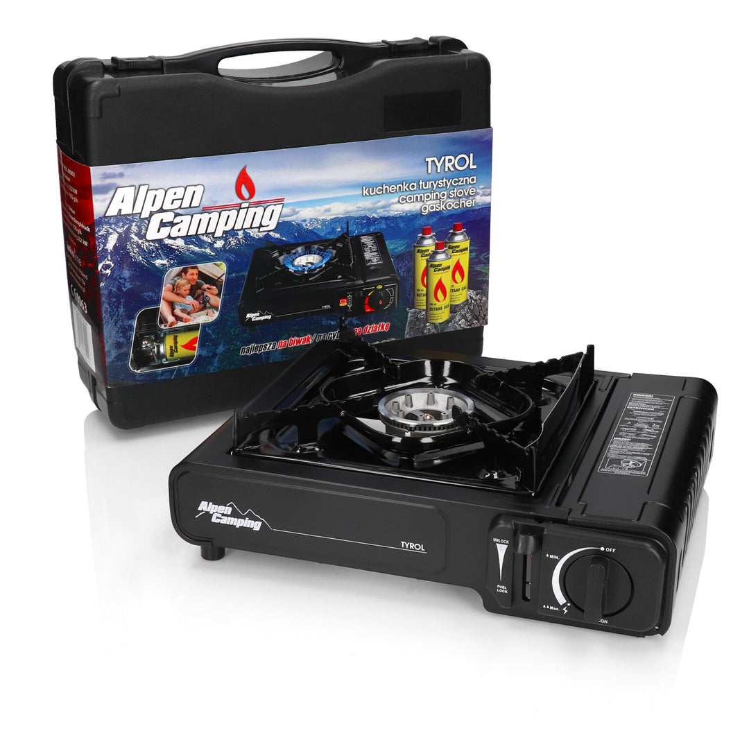 Alpen Camping TYROL IK002 cuisinière à gaz touristique éprouvée dans toutes les conditions