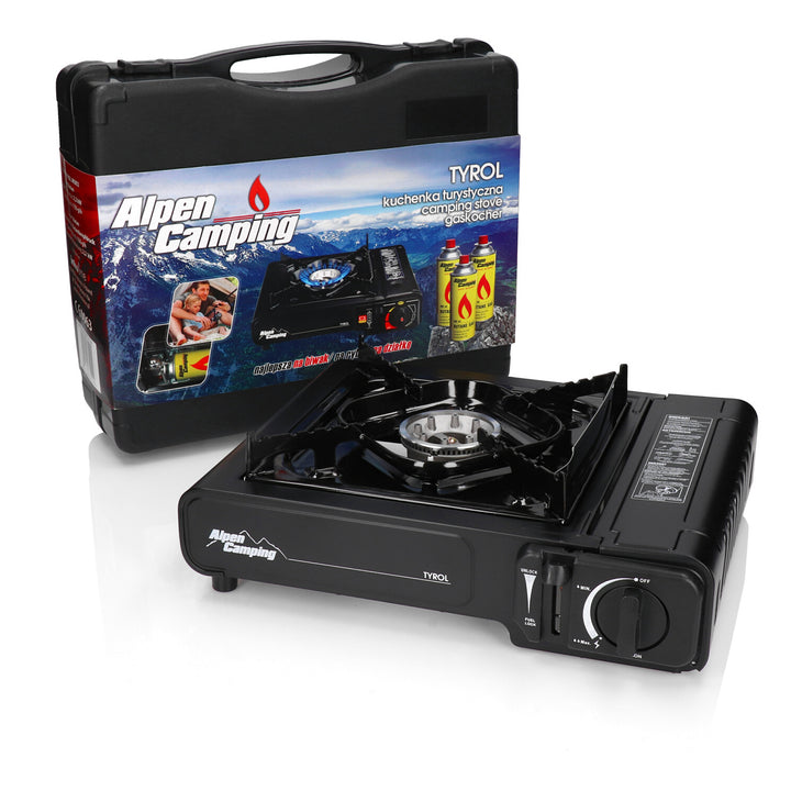 Alpen Camping TYROL IK002 cuisinière à gaz touristique éprouvée dans toutes les conditions