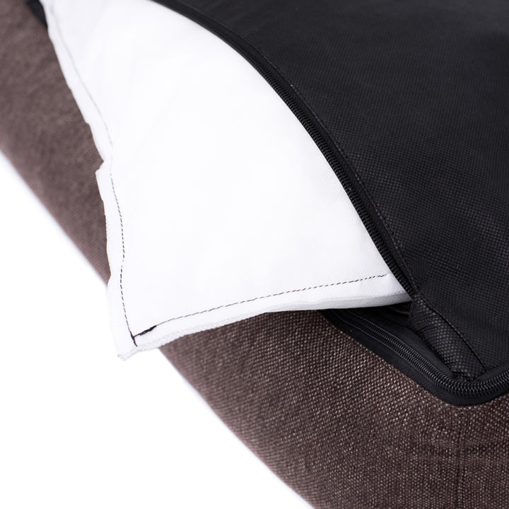 MESTIZO Canapé Mallorca Comfort lit pour chien en beige avec bordure blanche 100x75 cm