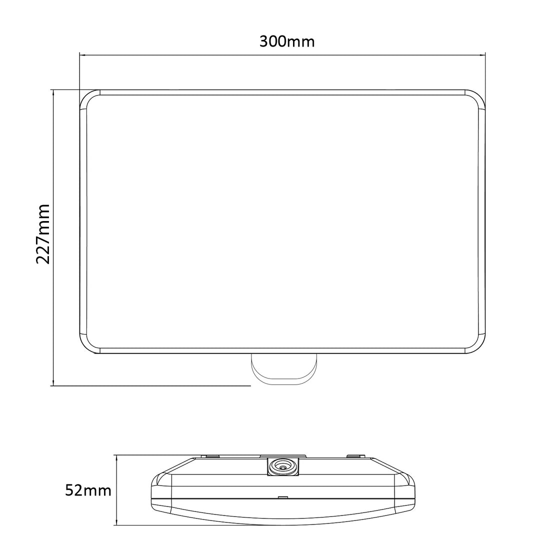 Maclean MCE466 W Lampe LED numéro de maison, détecteur de crépuscularité et de mouvement, dimmable, 20W, IP65, couleur neutre (4000K), 1600lm,