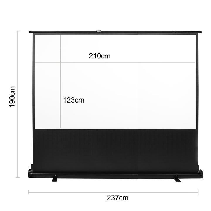 Maclean MC-964 Écran de projection portable compact sol 100" 16:9