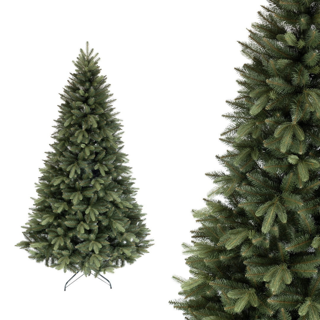 Novatom sapin de Noël artificiel, épicéa scandinave, branches PE, 220 cm, SSGPE220