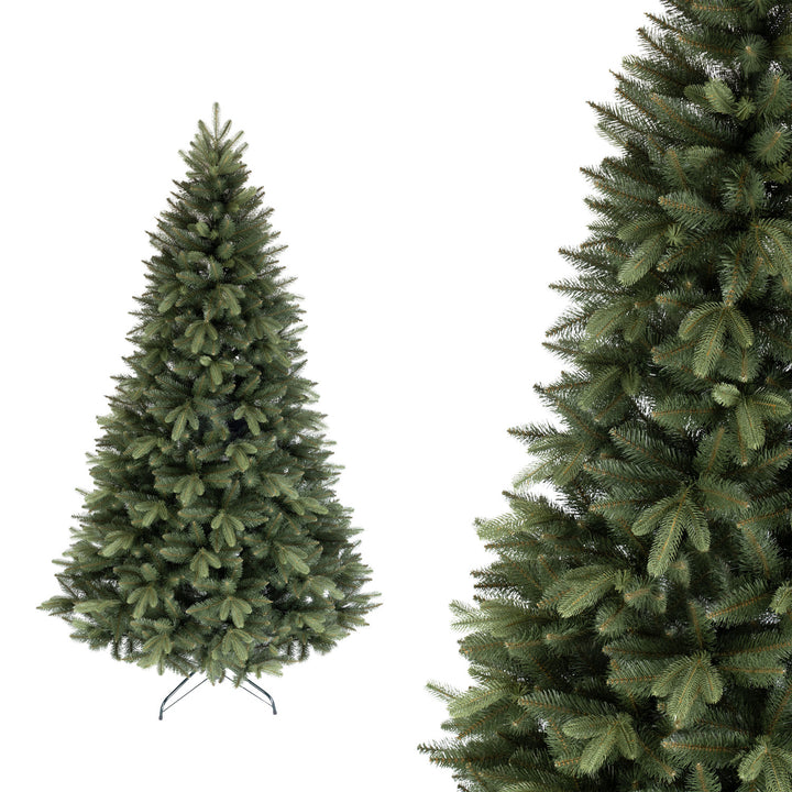 Novatom sapin de Noël artificiel, épicéa scandinave, branches PE, 150 cm, SSGPE150