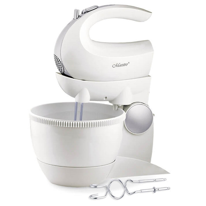 Batteur Maestro, bol rotatif, 5 vitesses, fonction Turbo, 600W, noir, MR-556