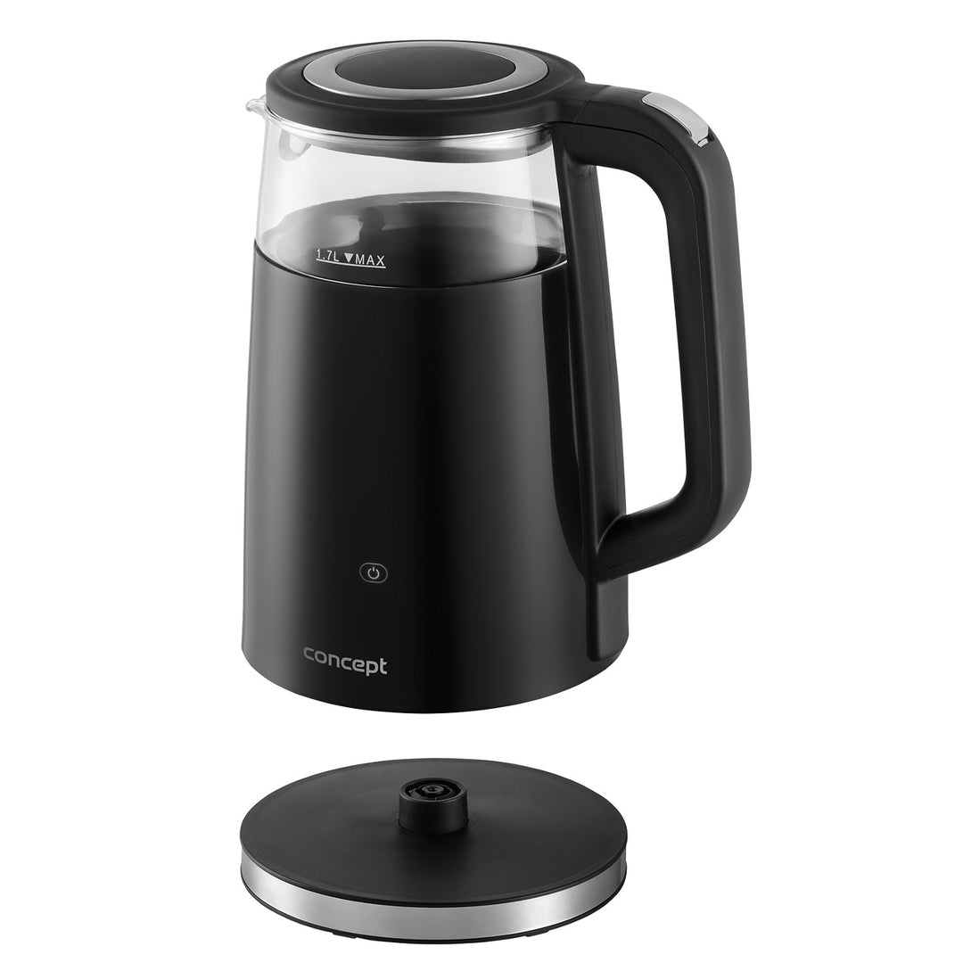 Concept RK4100 Bouilloire électrique en verre 1,7 l avec contrôle de la température