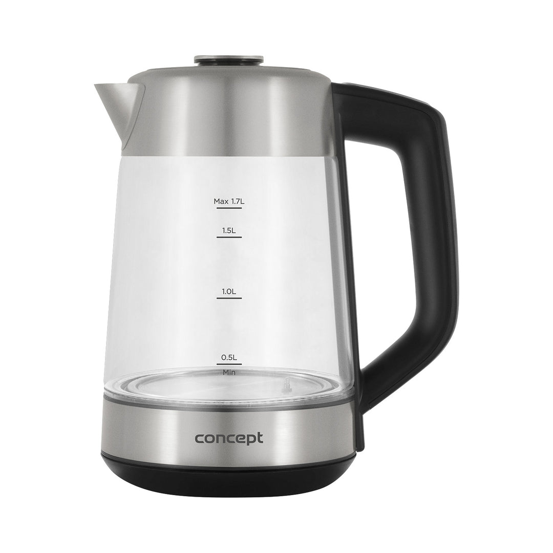 Concept RK4190 Bouilloire électrique en verre 1,7L avec contrôle de la température et infuseur