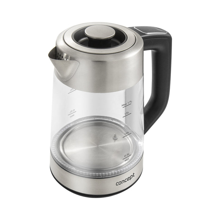Concept RK4190 Bouilloire électrique en verre 1,7L avec contrôle de la température et infuseur