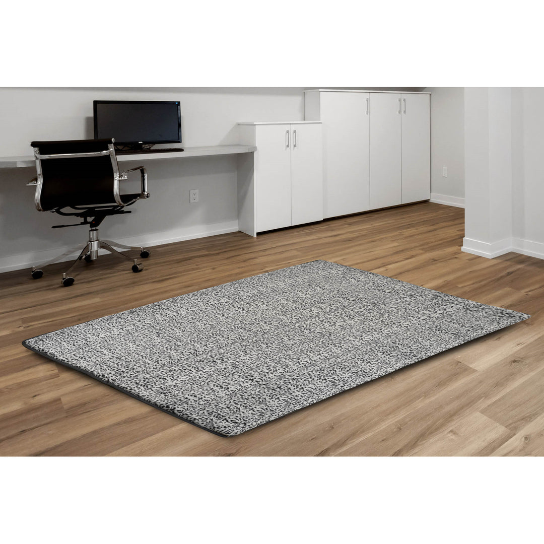 Fluffy DYWRAB120/160SYB Tapis en peluche imitation fourrure de lapin antidérapant 120x160 cm motif sibérien