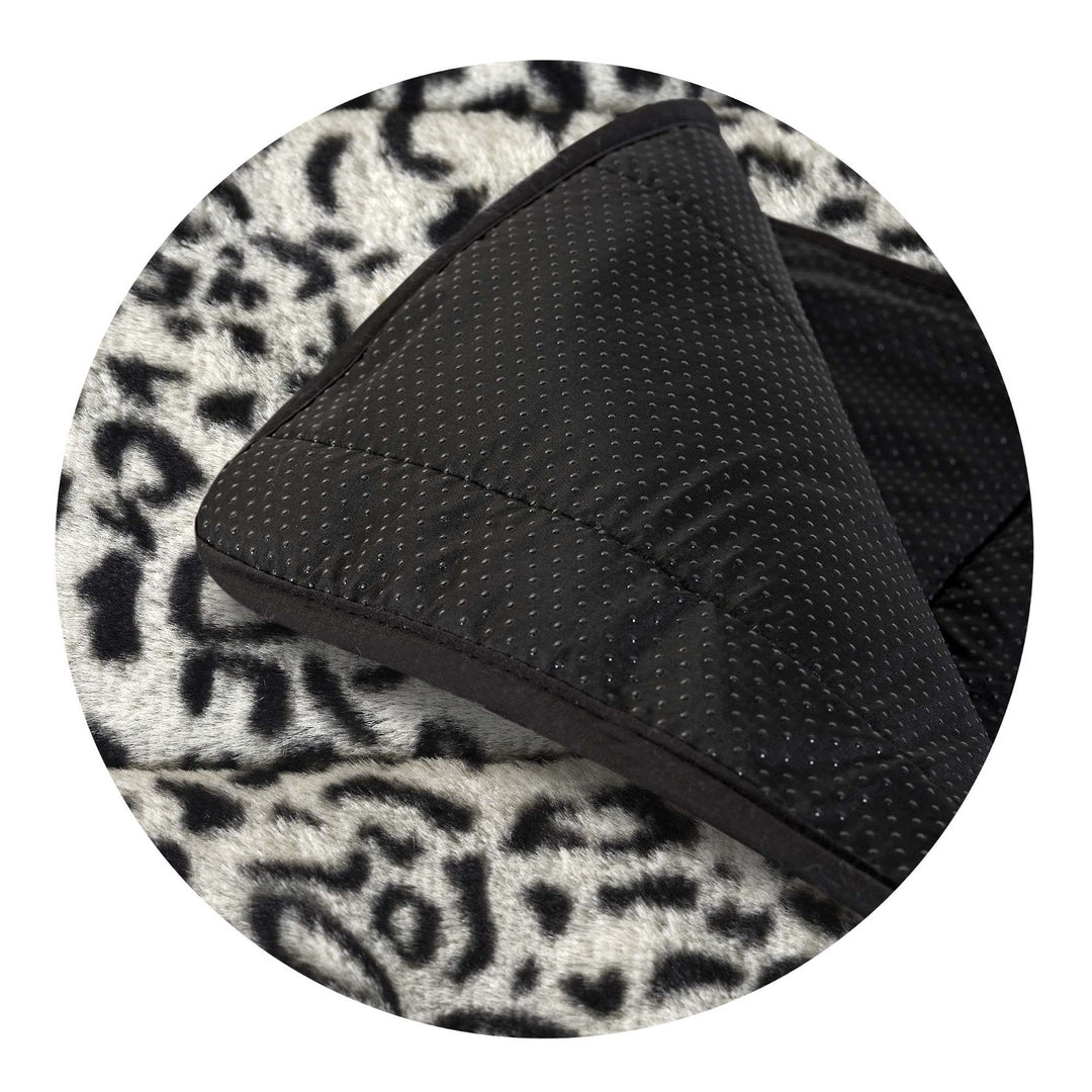 Fluffy DYWRAB120/160SYB Tapis en peluche imitation fourrure de lapin antidérapant 120x160 cm motif sibérien