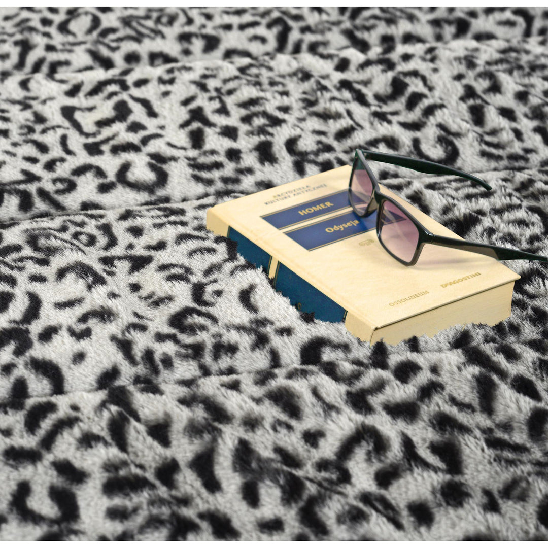 Fluffy DYWRAB120/160SYB Tapis en peluche imitation fourrure de lapin antidérapant 120x160 cm motif sibérien