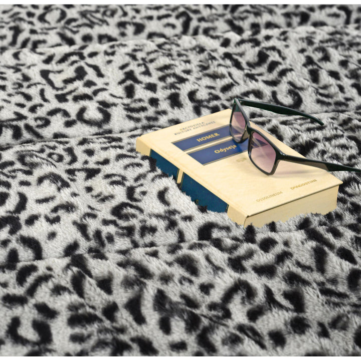 Fluffy DYWRAB120/160SYB Tapis en peluche imitation fourrure de lapin antidérapant 120x160 cm motif sibérien