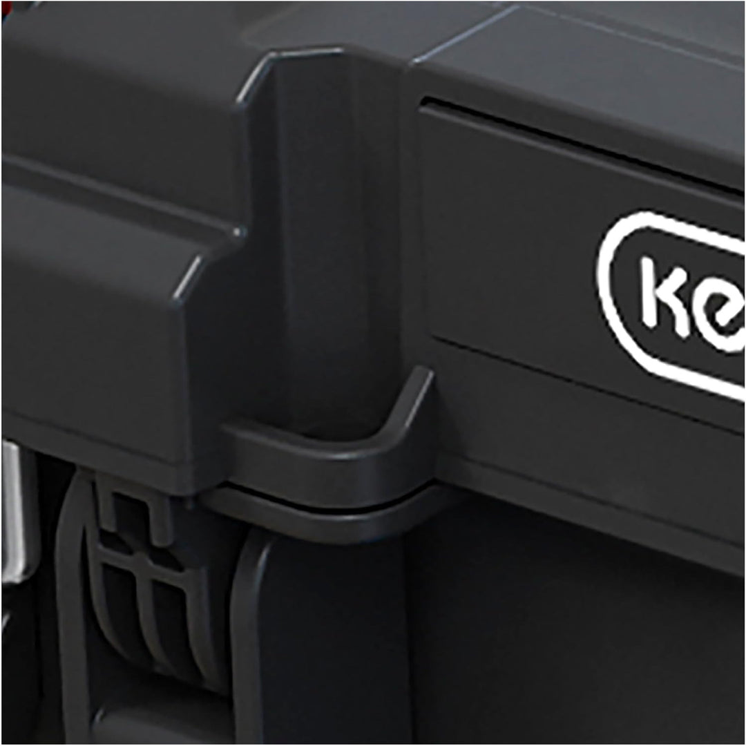 Mallette à outils Keter, compartiments amovibles, organisateur, noir, Stack'N'Roll 253382