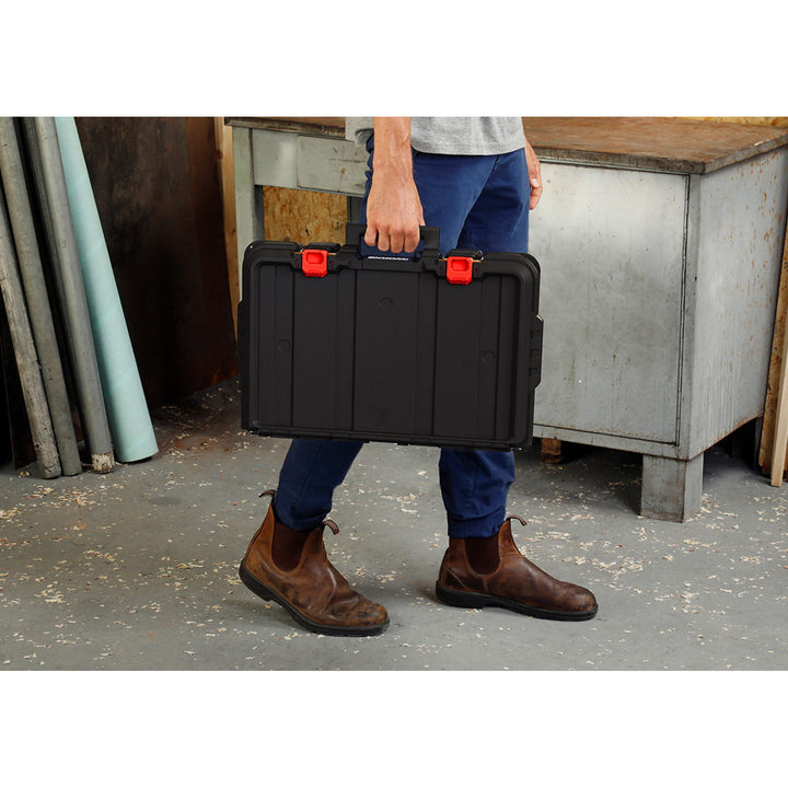 Mallette à outils Keter, compartiments amovibles, organisateur, noir, Stack'N'Roll 253382