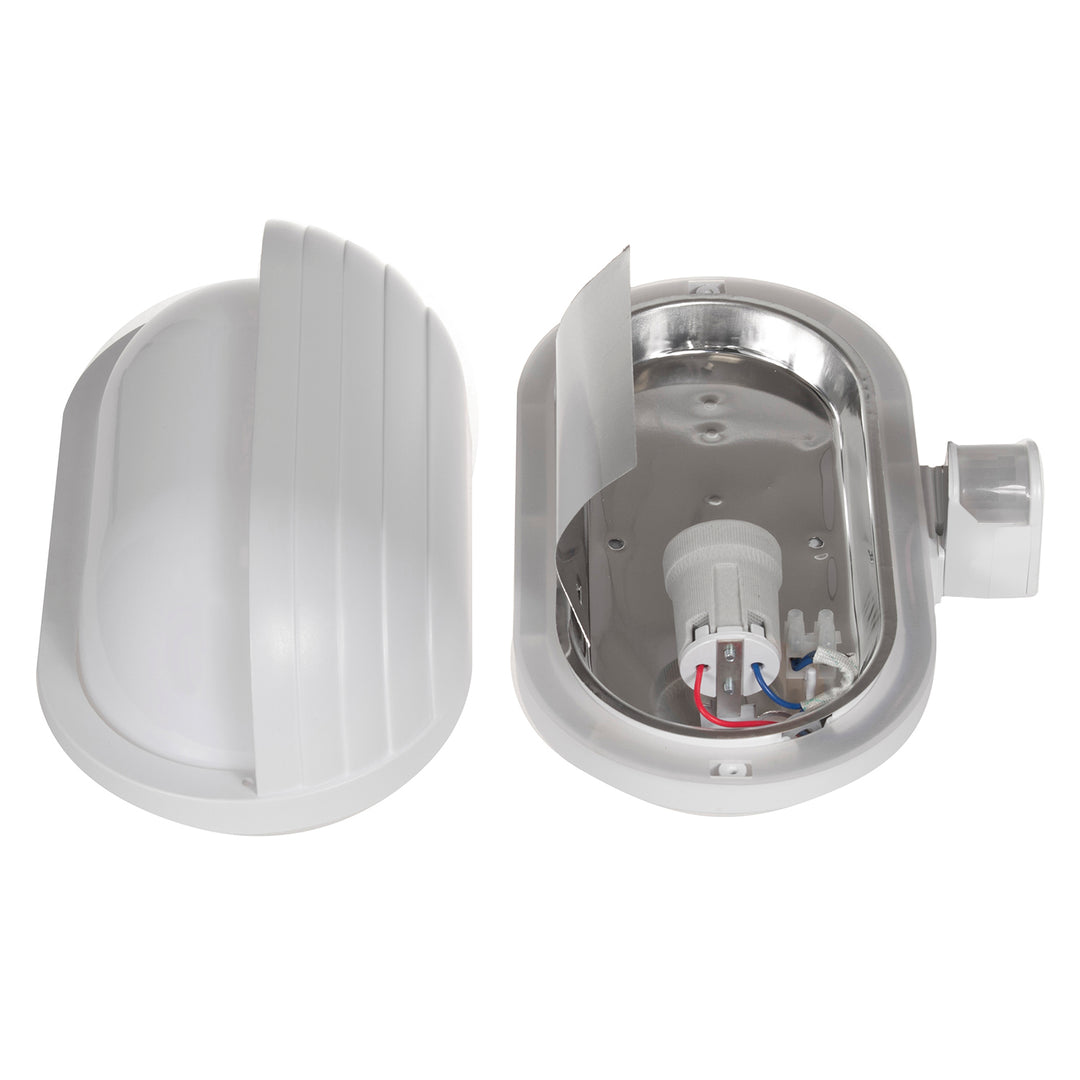 Applique Maclean, avec capteur PIR, max. 60W, 180°, MCE33 W + LED 6W